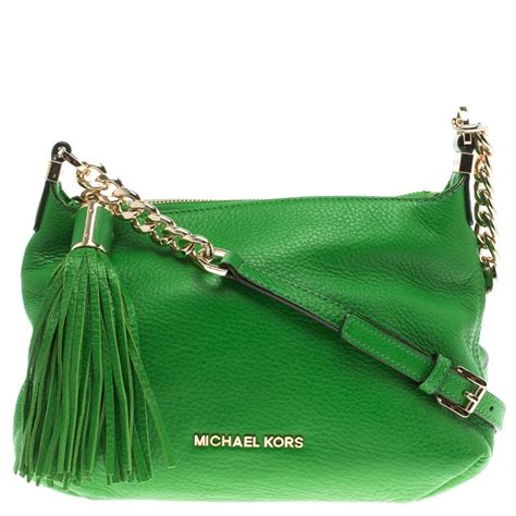 michael kors green crossbody